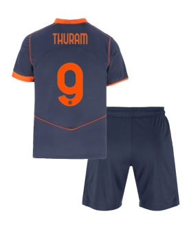 Billige Fotballdrakt Inter Milan Marcus Thuram #9 Replika Tredjedraktsett Barn 2025-26 Kortermet (med bukser)